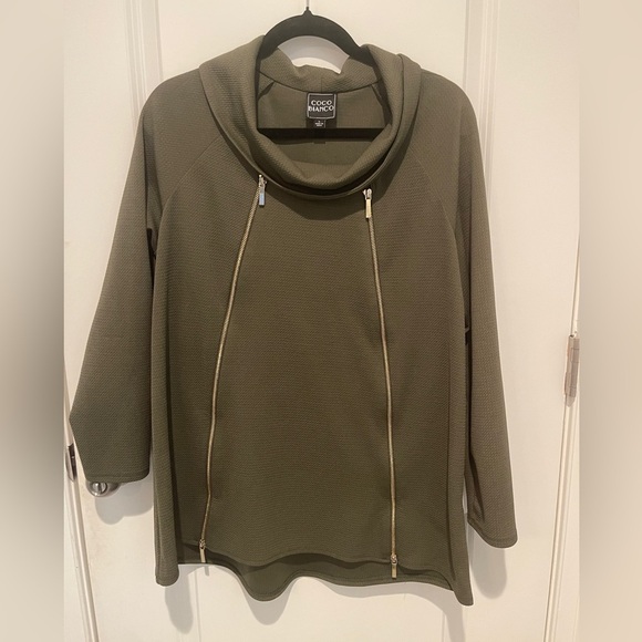 Coco Bianco Green Top Large - Picture 1 of 4